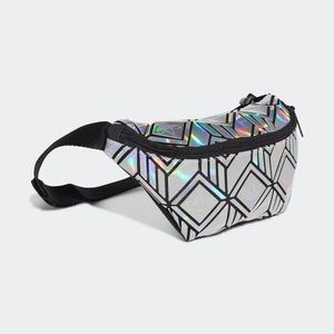Adidas waist bag iridescent silver